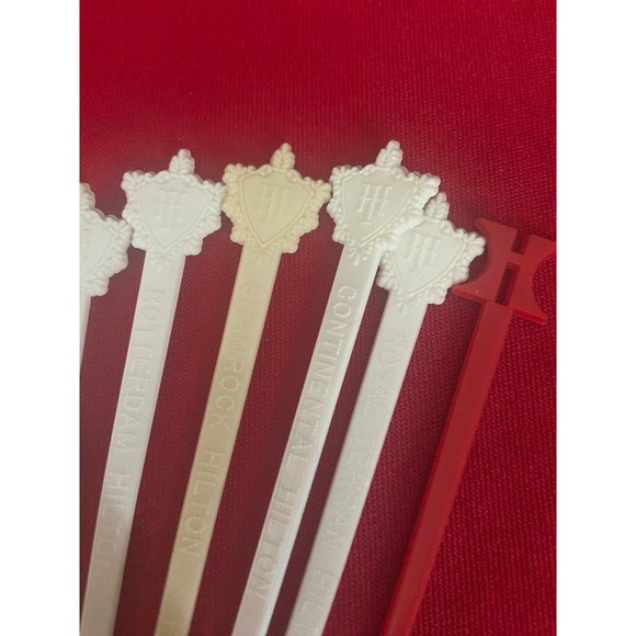 Hilton Hotel Vintage Lot Of 10 Various Swizzle Sticks‎ - Picture 8 of 10